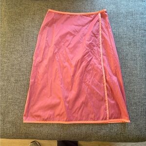 Banana Republic Vibrant Pink Midi Skirt